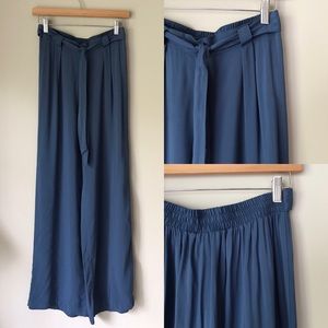 Primark Blue Wide Leg Trousers Size 6 NWT